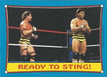 1987 Topps WWF #62 Ready to Sting! Front