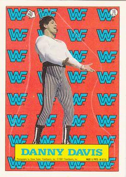 1987 Topps WWF - Stickers #16 Danny Davis  Front