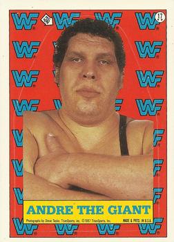 1987 Topps WWF - Stickers #17 Andre the Giant  Front