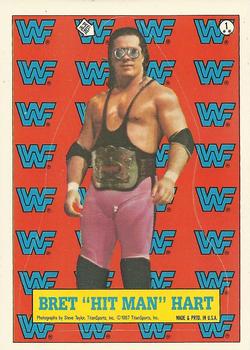 1987 Topps WWF - Stickers #1 Bret 
