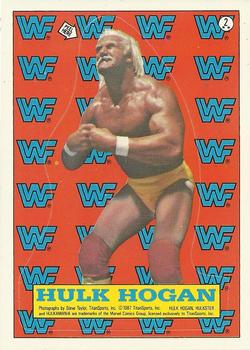 1987 Topps WWF - Stickers #2 Hulk Hogan  Front