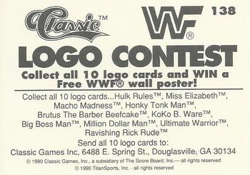 1990 Classic WWF #138 Honky Tonk Man Back