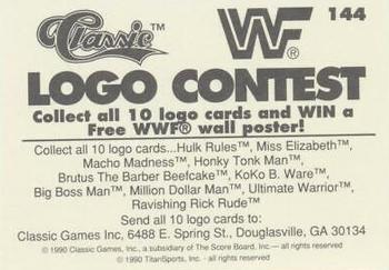 1990 Classic WWF #144 Koko B. Ware Back