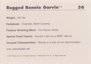 1990 Classic WWF #36 Rugged Ronnie Garvin Back