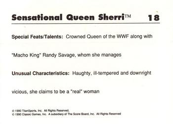 1990 Classic WWF #18 Sensational Queen Sherri Back