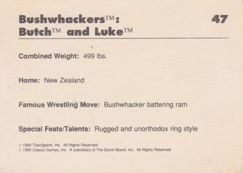 1990 Classic WWF #47 The Bushwhackers Back