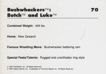 1990 Classic WWF #70 The Bushwhackers Back