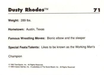 1990 Classic WWF #71 Dusty Rhodes Back