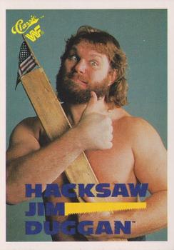 1990 Classic WWF #110 Hacksaw Jim Duggan Front