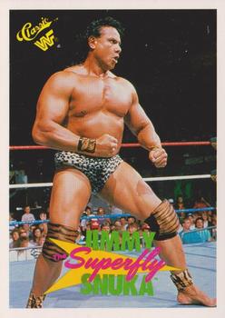 1990 Classic WWF #114 Superfly Jimmy Snuka Front