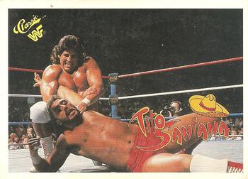 1990 Classic WWF #115 Tito Santana Front