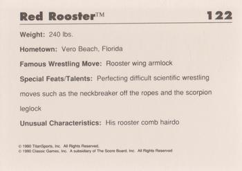 1990 Classic WWF #122 Red Rooster Back