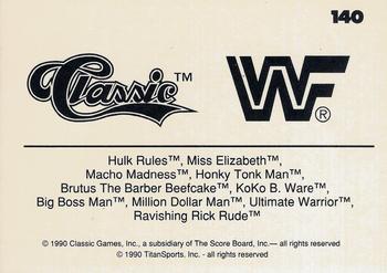 1990 Classic WWF #140 