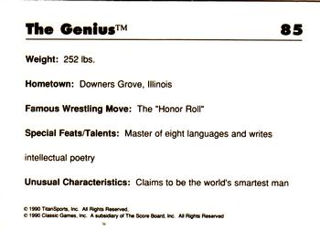 1990 Classic WWF #85 The Genius Back