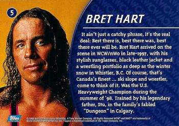 1998 Topps WCW/nWo #05 Bret Hart Back