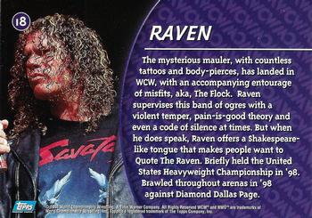 1998 Topps WCW/nWo #18 Raven  Back