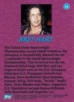 1998 Topps WCW/nWo #70 Bret Hart Back