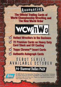 1998 Topps WCW/nWo - Promos #P4 Diamond Dallas Page  Back