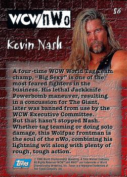1998 Topps WCW/nWo - Stickers #S6 Kevin Nash  Back