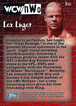 1998 Topps WCW/nWo - Stickers #S10 Lex Luger  Back