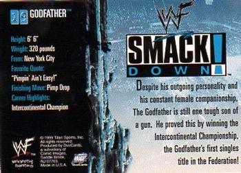 1999 Comic Images WWF SmackDown! #19 Godfather  Back