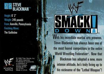 1999 Comic Images WWF SmackDown! #37 Steve Blackman  Back