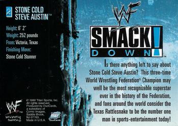 1999 Comic Images WWF SmackDown! #2 Stone Cold Steve Austin  Back