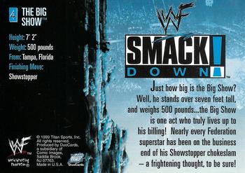 1999 Comic Images WWF SmackDown! #4 The Big Show  Back