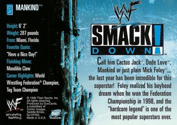 1999 Comic Images WWF SmackDown! #5 Mankind  Back