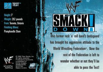 1999 Comic Images WWF SmackDown! #26 Test  Back