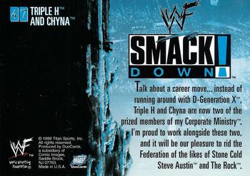 1999 Comic Images WWF SmackDown! #47 Triple H / Chyna Back