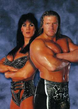 1999 Comic Images WWF SmackDown! #47 Triple H / Chyna Front