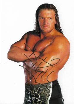 1999 Comic Images WWF SmackDown! - 22KT Gold Signatures #4 Triple H  Front