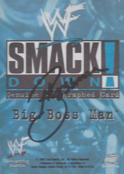 1999 Comic Images WWF SmackDown! - Autographs #2 Big Boss Man  Back