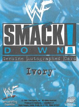 1999 Comic Images WWF SmackDown! - Autographs #7 Ivory  Back