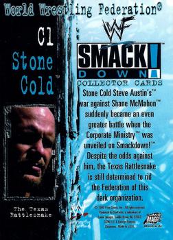 1999 Comic Images WWF SmackDown! - Chrome Inserts #C1 Stone Cold Steve Austin  Back
