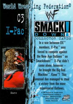 1999 Comic Images WWF SmackDown! - Chrome Inserts #C3 X-Pac/Kane  Back