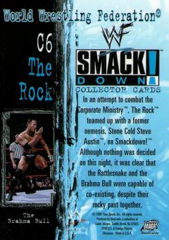 1999 Comic Images WWF SmackDown! - Chrome Inserts #C6 The Rock  Back