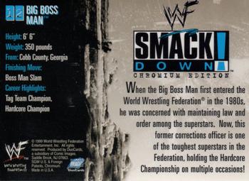 1999 Comic Images WWF SmackDown! Chromium #12 Big Boss Man  Back