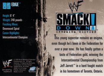 1999 Comic Images WWF SmackDown! Chromium #16 Edge  Back