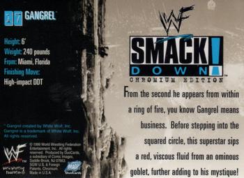 1999 Comic Images WWF SmackDown! Chromium #17 Gangrel  Back