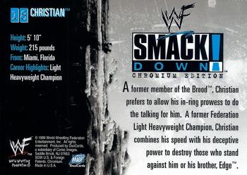 1999 Comic Images WWF SmackDown! Chromium #18 Christian  Back