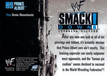 1999 Comic Images WWF SmackDown! Chromium #20 Prince Albert  Back