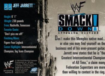 1999 Comic Images WWF SmackDown! Chromium #22 Jeff Jarrett  Back