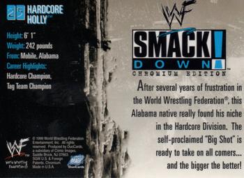 1999 Comic Images WWF SmackDown! Chromium #25 Hardcore Holly  Back