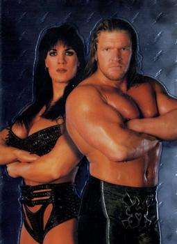 1999 Comic Images WWF SmackDown! Chromium #47 Triple H / Chyna Front