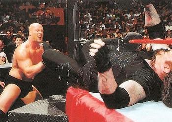 1999 Comic Images WWF SmackDown! Chromium #53 Stone Cold Steve Austin / The Undertaker Front