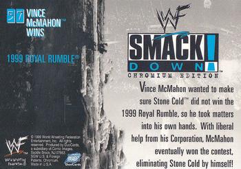 1999 Comic Images WWF SmackDown! Chromium #57 Vince McMahon  Back