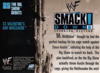 1999 Comic Images WWF SmackDown! Chromium #59 The Big Show  Back