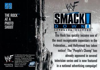 1999 Comic Images WWF SmackDown! Chromium #68 The Rock  Back